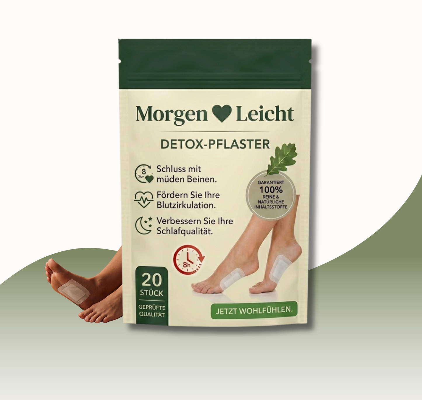 Morgen Leicht Fußpflaster